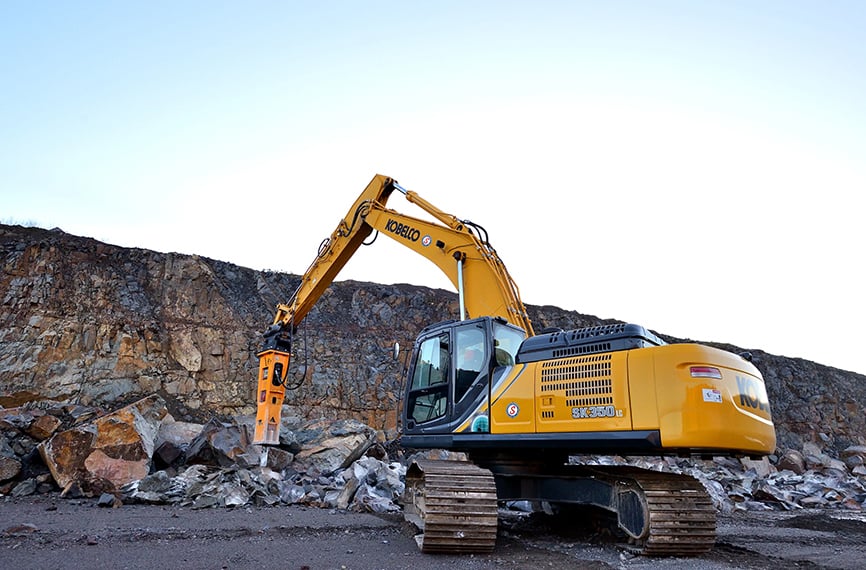 Kobelco Sk350LC Here
